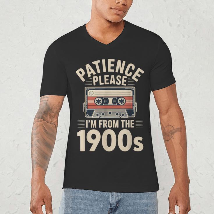 Patience Please I'm From The 1900s Cassette Men's V-Neck T-Shirt Patience Please I'm From The 1900s Cassette Men's V-Neck T-Shirt