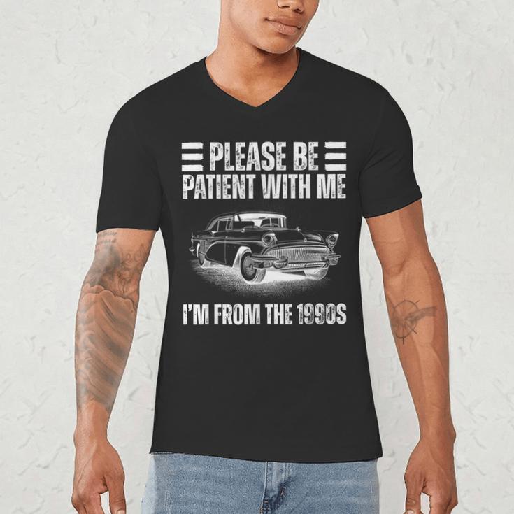Be Patient With Me I'm From The 1900s Fathers Day Men's V-Neck T-Shirt