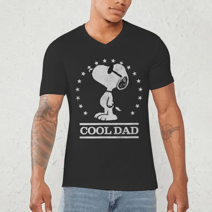 Peanuts Snoopy Cool Dad Men's V-Neck T-Shirt