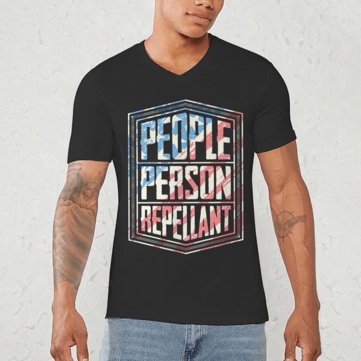 People Person Repellant Introvert Men's V-Neck T-Shirt
