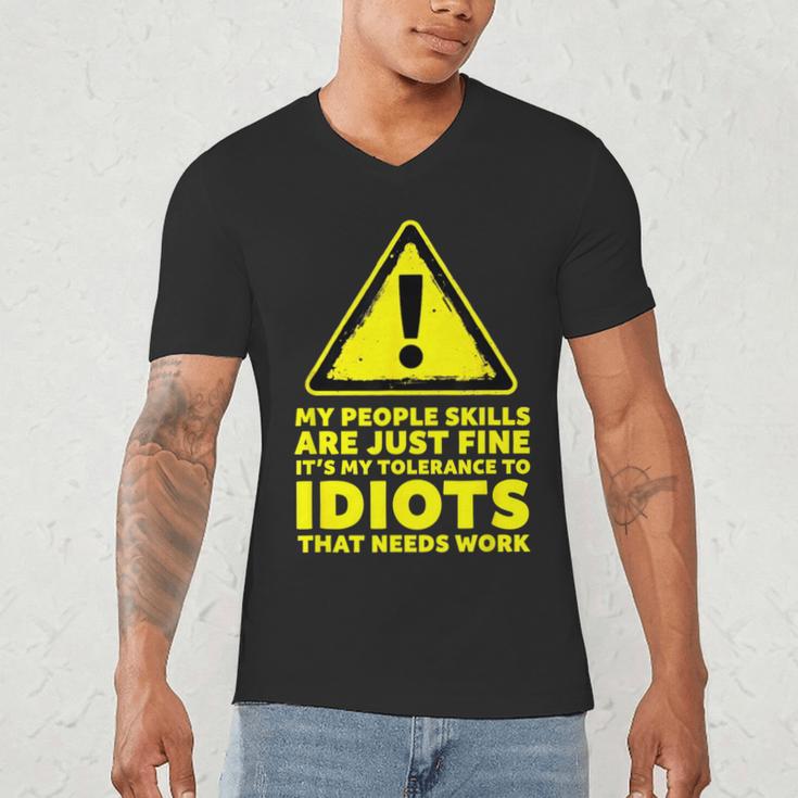 My People Skills Are Just Fine Sarcastic Introvert Men's V-Neck T-Shirt