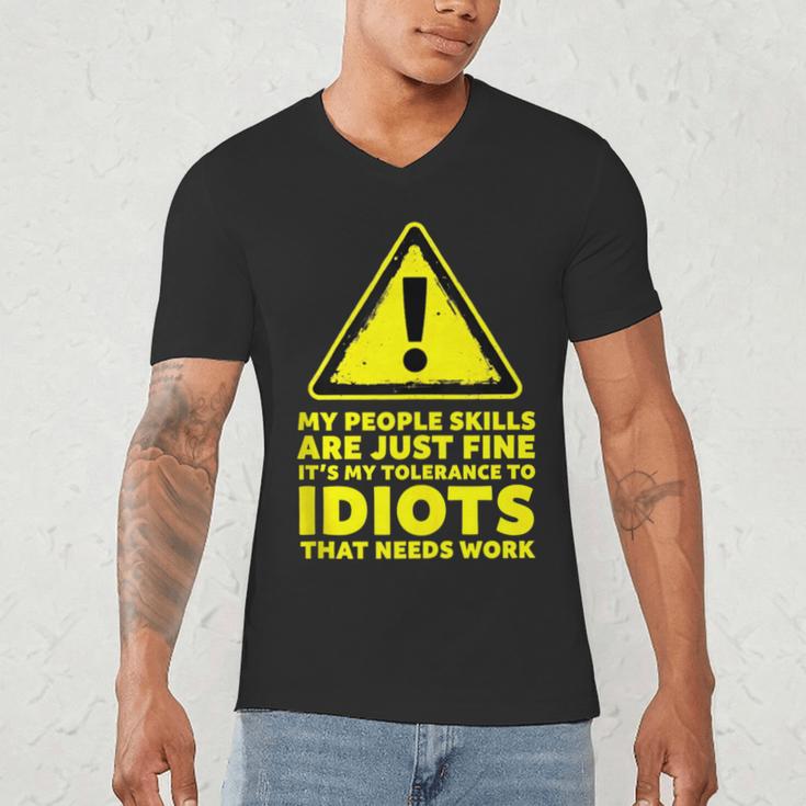 My People Skills Are Just Fine Sarcastic Introvert Men's V-Neck T-Shirt