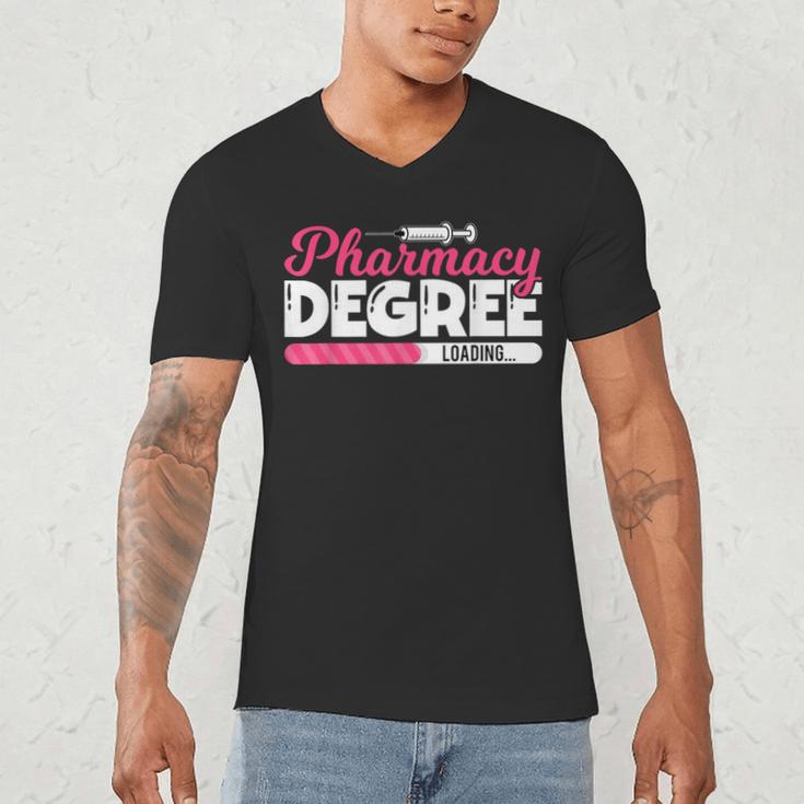 Pharmacy Degree Loading Future Pharmacist Graduation Men's V-Neck T-Shirt