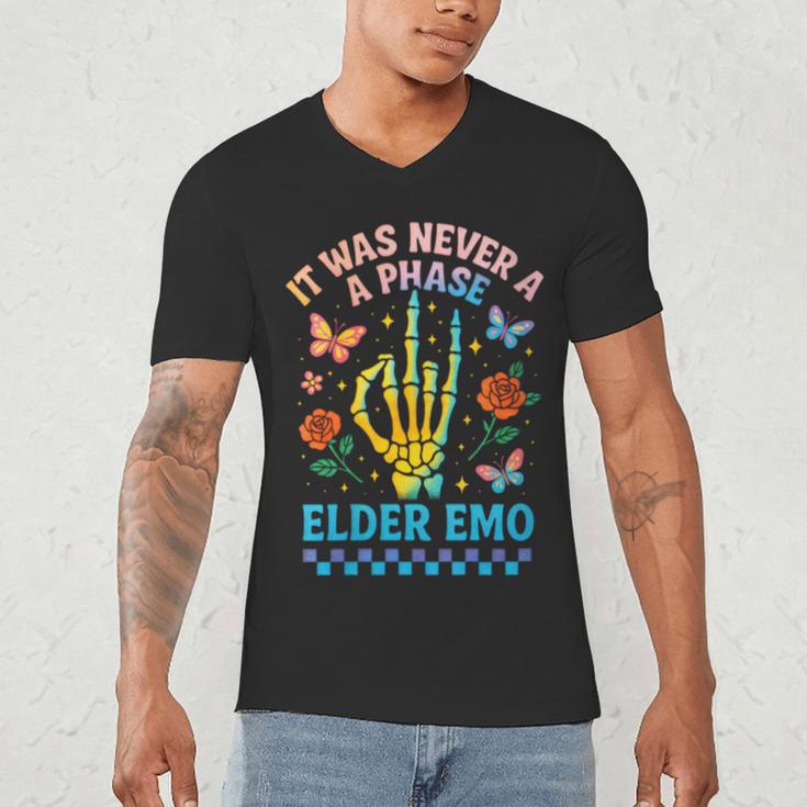 It Was Never A Phase Elder Emo Nostalgia Men's V-Neck T-Shirt It Was Never A Phase Elder Emo Nostalgia Men's V-Neck T-Shirt