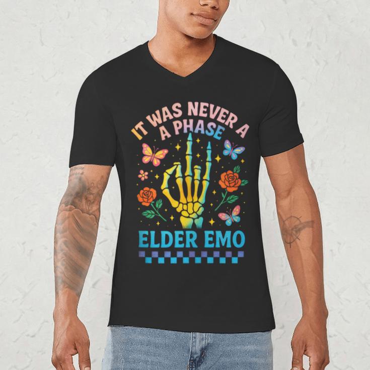 It Was Never A Phase Elder Emo Nostalgia Men's V-Neck T-Shirt It Was Never A Phase Elder Emo Nostalgia Men's V-Neck T-Shirt