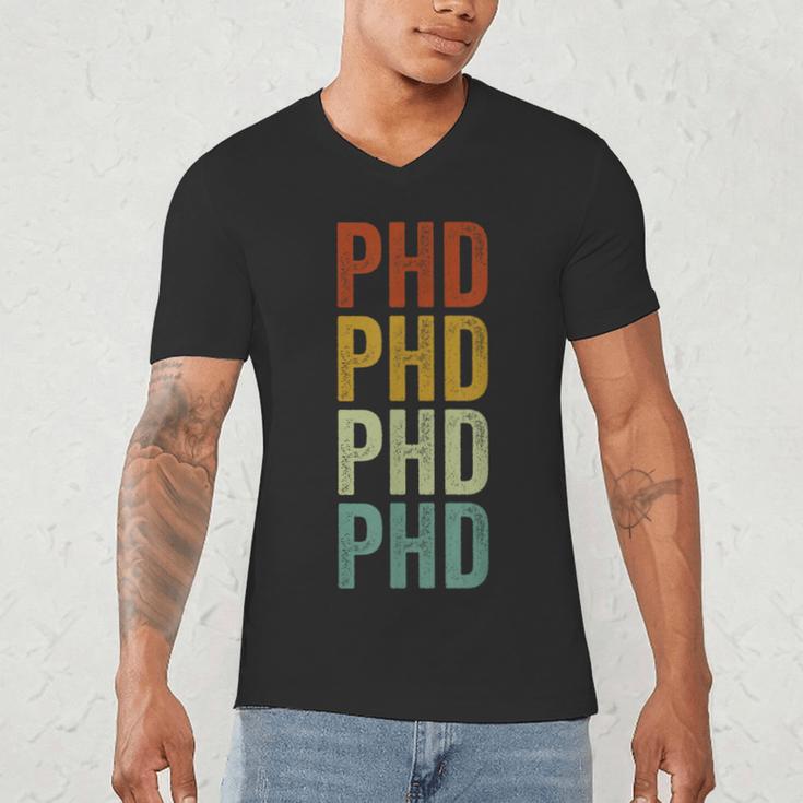 PHD Graduation Doctorate Men's V-Neck T-Shirt