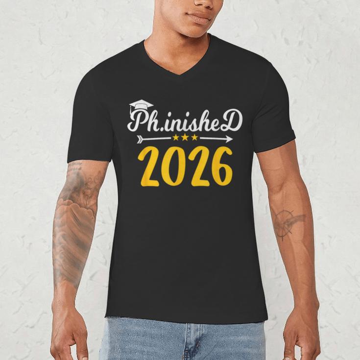 Phinally Done 2026 Doctorate PhD PhD Graduation 2026 Men's V-Neck T-Shirt
