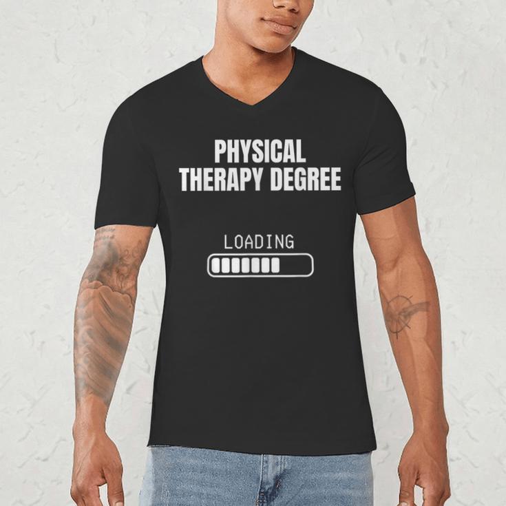 Physical Therapy Degree Loading Student Graduation Men's V-Neck T-Shirt