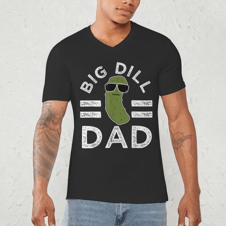 Pickle Pun Big Dill Dad Saying Dad Joke Father Humor Men's V-Neck T-Shirt