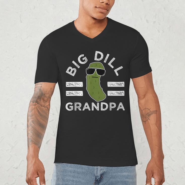 Pickle Pun Big Dill Grandpa Dad Joke Grandfather Humor Men's V-Neck T-Shirt Pickle Pun Big Dill Grandpa Dad Joke Grandfather Humor Men's V-Neck T-Shirt