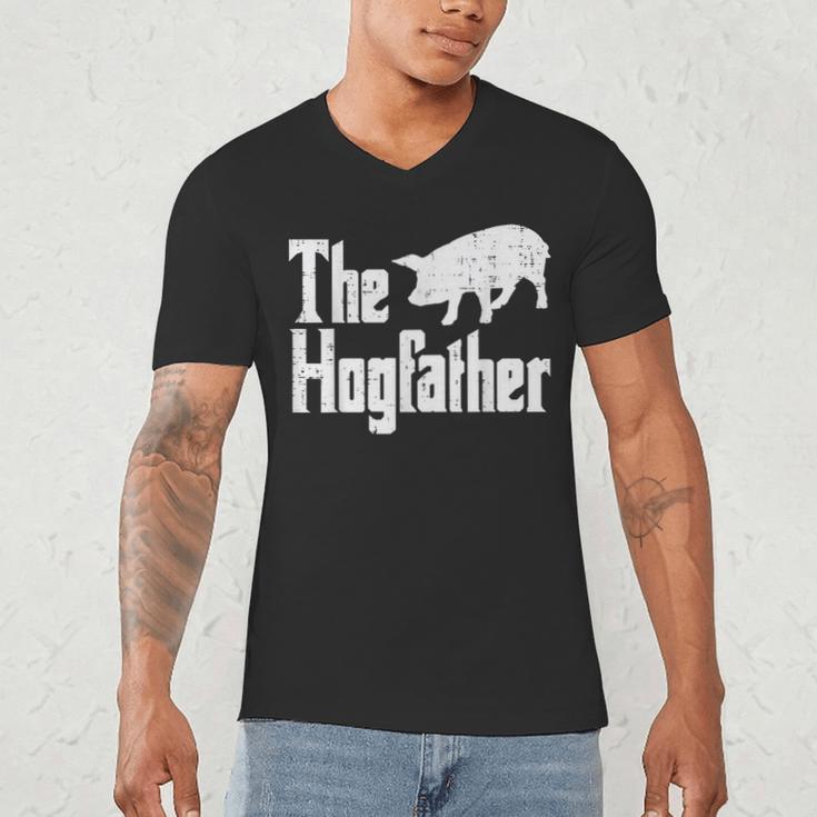 Pig The Hogfather Hog Dad Fathers Day Parody Papa Men Men's V-Neck T-Shirt