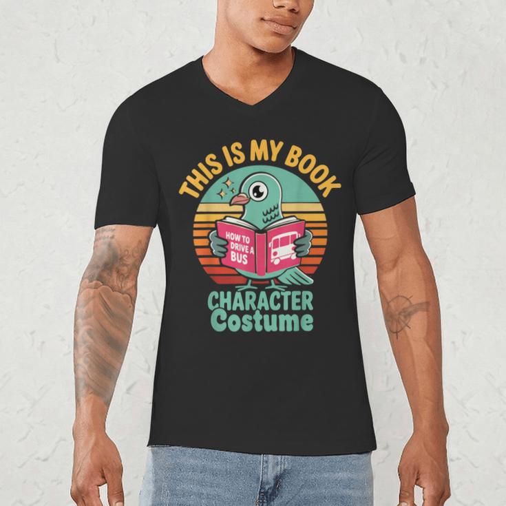 Pigeon Book Character Costume For Reading Day Men's V-Neck T-Shirt