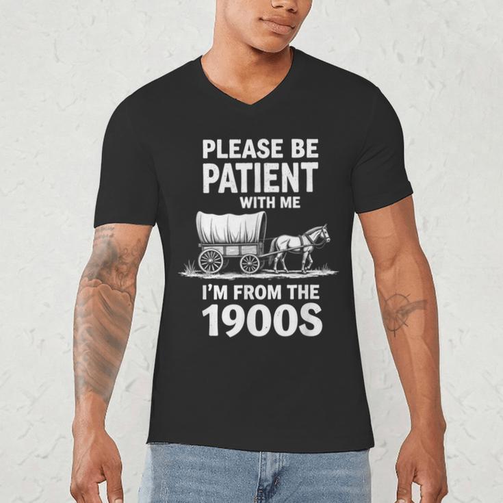Playful Slow Pace Please Be Patient I'm From The 1900s Men's V-Neck T-Shirt