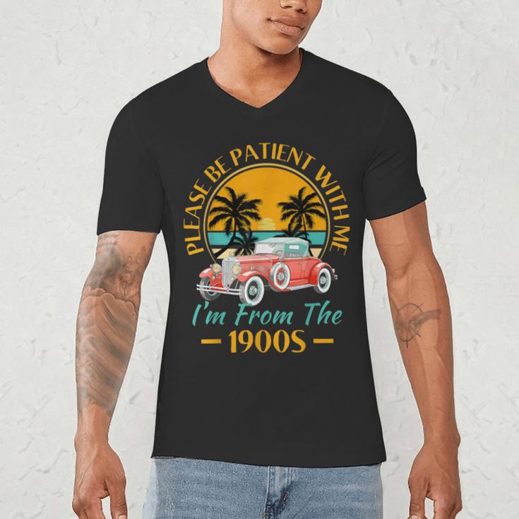 Please Be Patient With Me I'm From The 1900s Classic Car Men's V-Neck T-Shirt