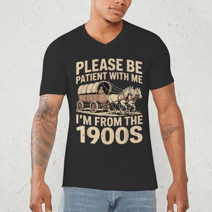 Please Be Patient With My I'm From The 1900s Retired Men's V-Neck T-Shirt