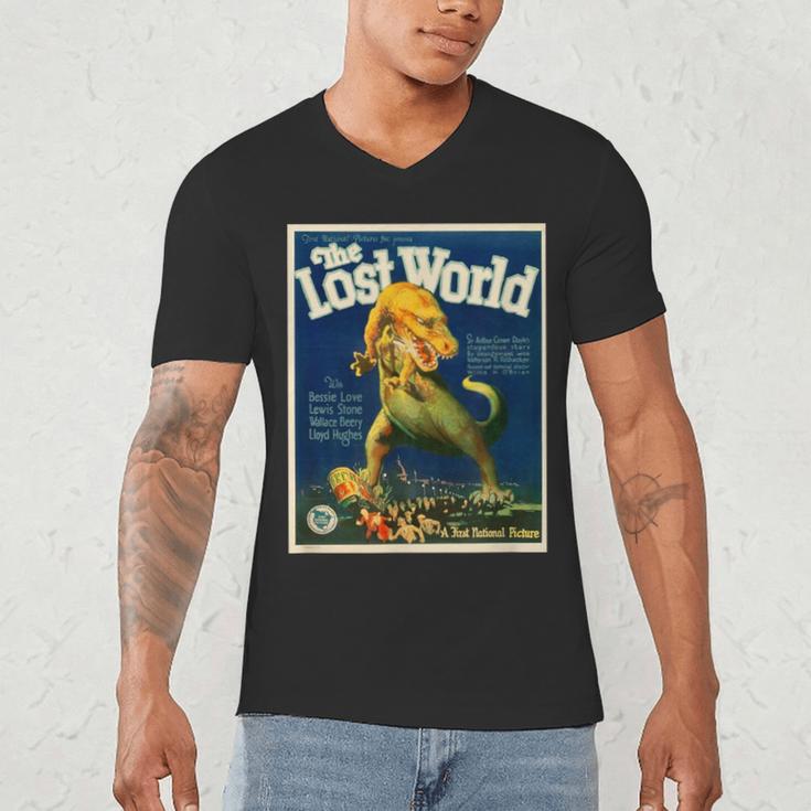 Poster Of Movie Adaptation Of Sir Arthur Conan Doyle Book Men's V-Neck T-Shirt