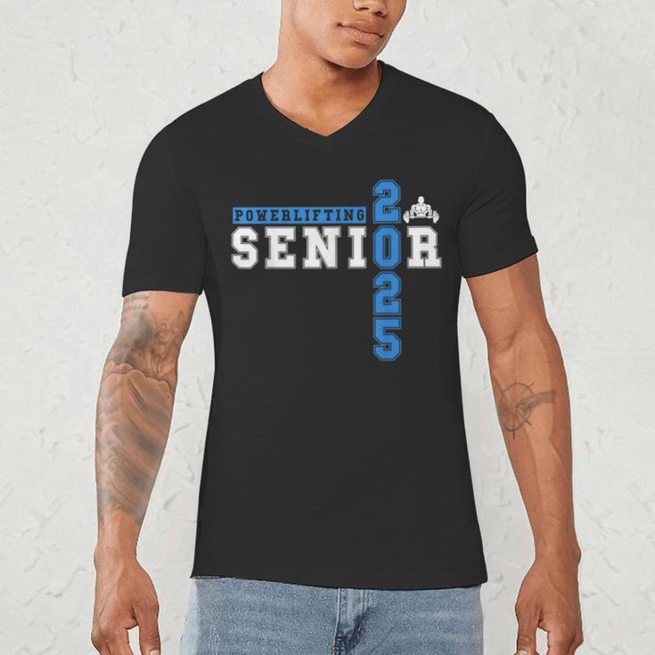 Powerlifting Senior 2025 Class Of 2025 Graduation Party 23 Men's V-Neck T-Shirt