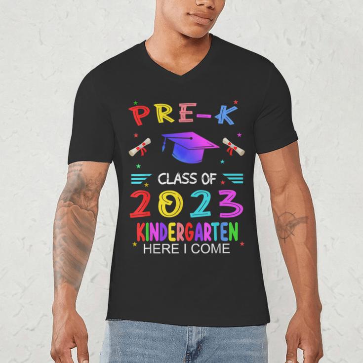 Pre-k Graduation Pre Kindergarten Class Of 2023 Boys Girls Men's V-Neck T-Shirt