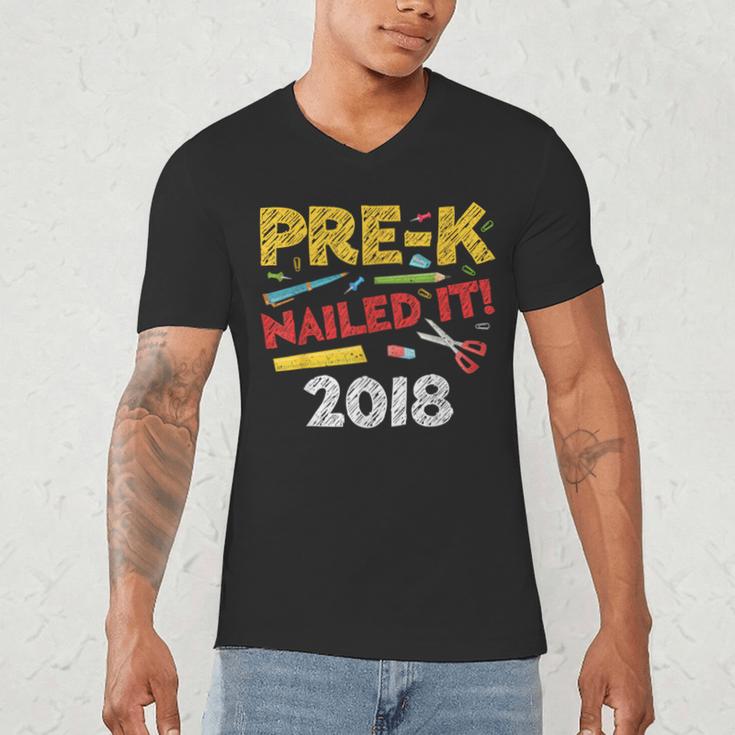 Pre-K Nailed It Class Of 2018 Graduation Men's V-Neck T-Shirt