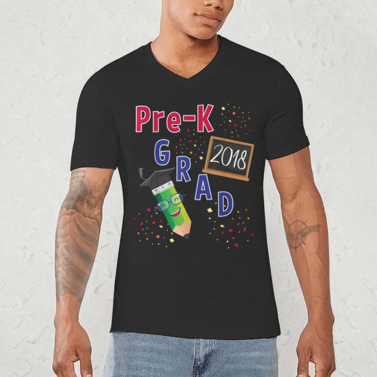 Pre Kindergarten Graduation 2018 Fun Graduate Shirt For Kids Men's V-Neck T-Shirt