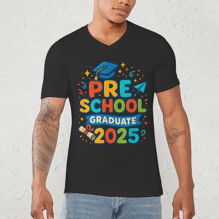 Preschool Graduation 2025 Pre-k Graduate Kids Boys Girls Men's V-Neck T-Shirt