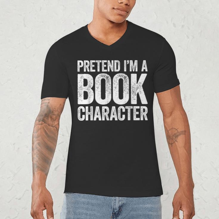 Pretend I'm A Book Character Shirt Adult Kids Costume Men's V-Neck T-Shirt