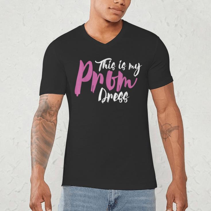 This Is My Prom Dress Shirt Senior Graduation Cute Tee Men's V-Neck T-Shirt