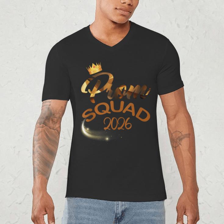 Prom Squad 2026 Cute Senior Class Of 2026 Graduation Party Men's V-Neck T-Shirt