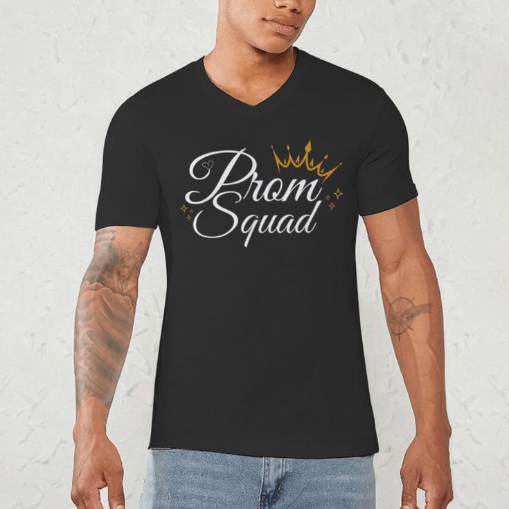 Prom Squad School Graduation Party 2025 Friends Matching Men's V-Neck T-Shirt