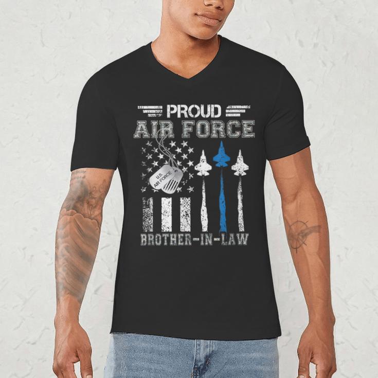 Proud Air Force Brother-In-Law US Air Force Graduation Men's V-Neck T-Shirt