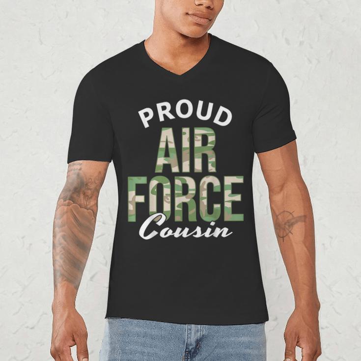 Proud Air Force Cousin Deployment Homecoming Graduation Men's V-Neck T-Shirt