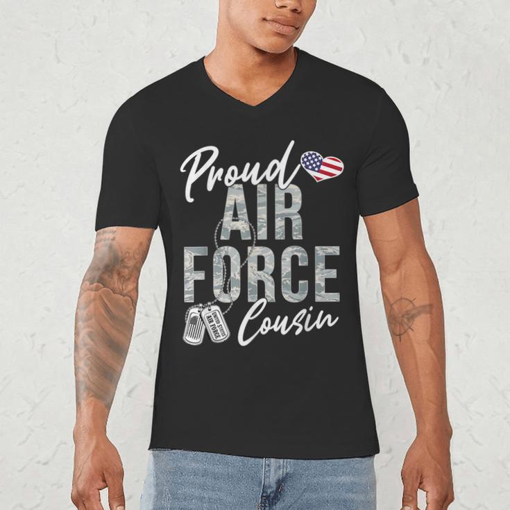 Proud Air Force Cousin US Air Force Graduation Cousin Tee Men's V-Neck T-Shirt