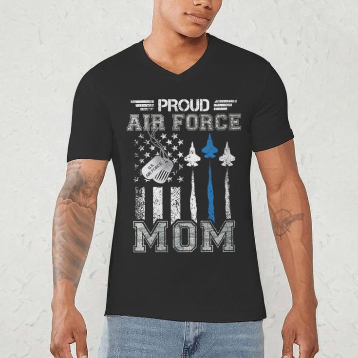 Proud Air Force Mom US Air Force Graduation Mom Men's V-Neck T-Shirt