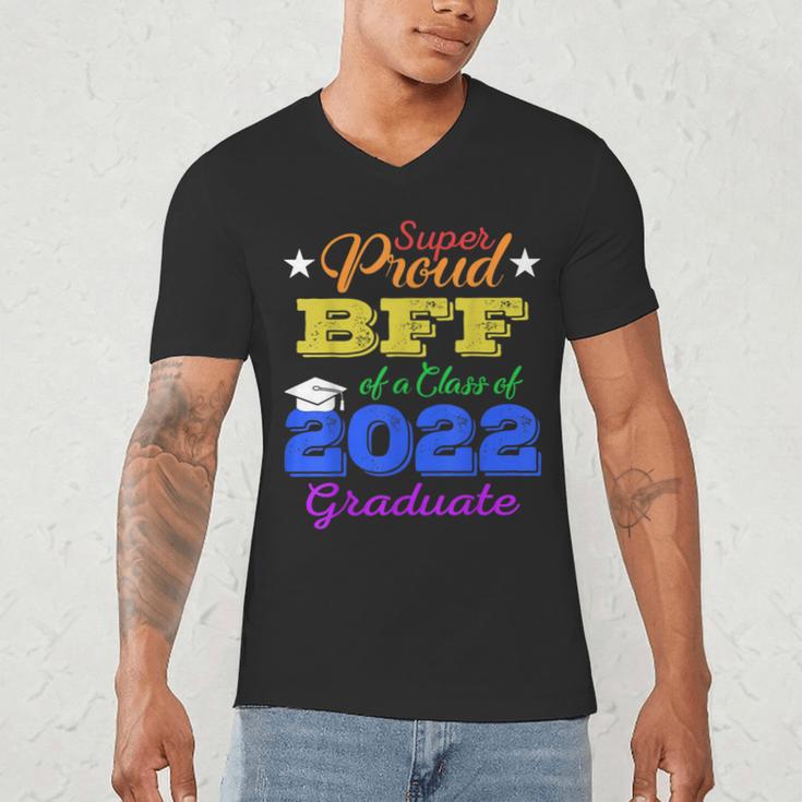 Proud Bff Of 2022 Graduate Class 2022 Graduation Family Men's V-Neck T-Shirt