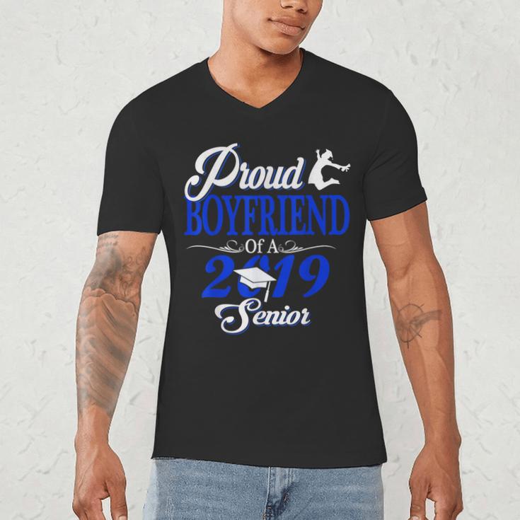 Proud BOYFRIEND Of A Class 2019 Senior Tee Graduation Men's V-Neck T-Shirt