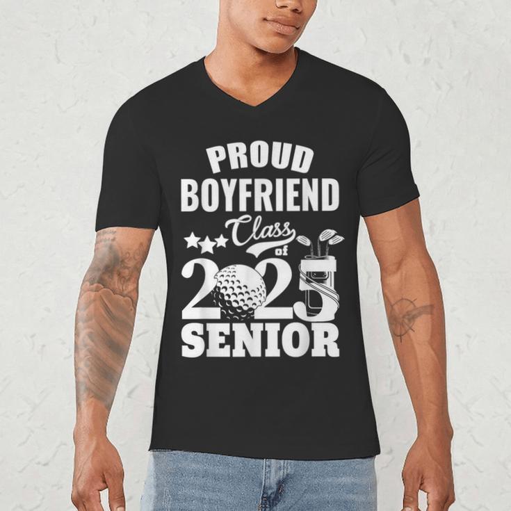 Proud Boyfriend Class Of 2025 Graduation Senior 2025 Golf Men's V-Neck T-Shirt