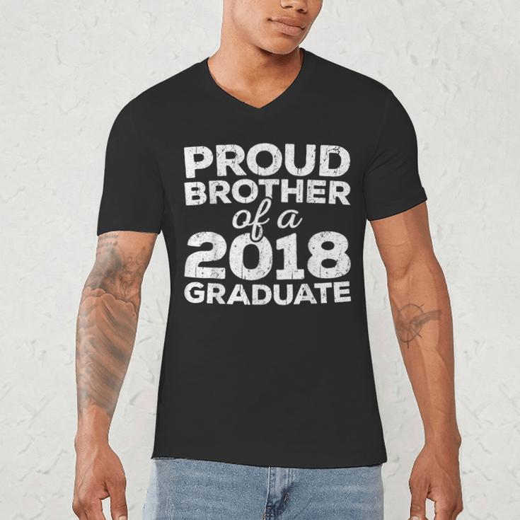 Proud Brother Of A 2018 Graduate Class Graduation Men's V-Neck T-Shirt