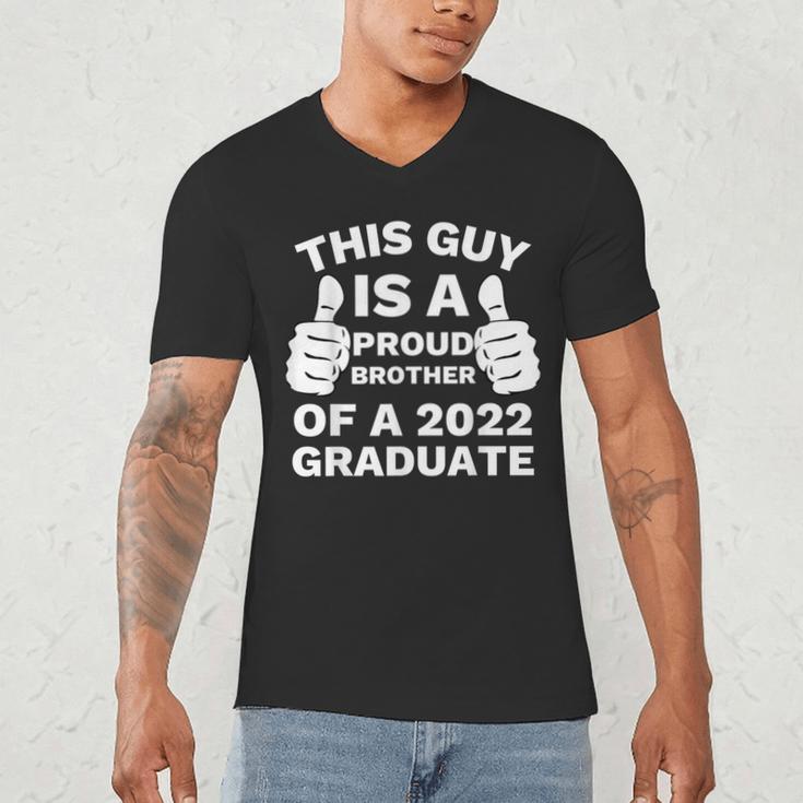 Proud Brother Of 2022 Graduate Class Of 2022 Graduation Men's V-Neck T-Shirt