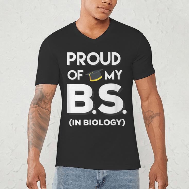 Proud Of My BS In Biology Graduation T-Shirt Men's V-Neck T-Shirt