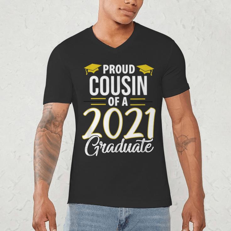 Proud Cousin Of A 2021 Graduate Graduation Clothes MBA PhD Men's V-Neck T-Shirt