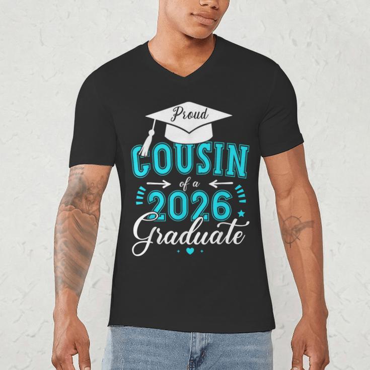 Proud Cousin Of a Class Of 2026 Graduate For Graduation Men's V-Neck T-Shirt