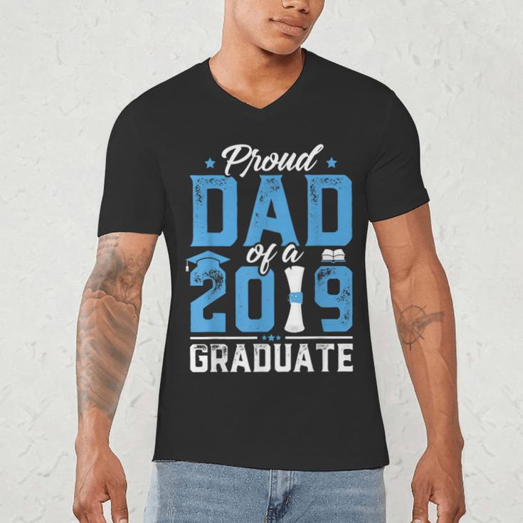 Proud Dad Of A Class Of 2019 Graduate TShirt Graduation Men's V-Neck T-Shirt