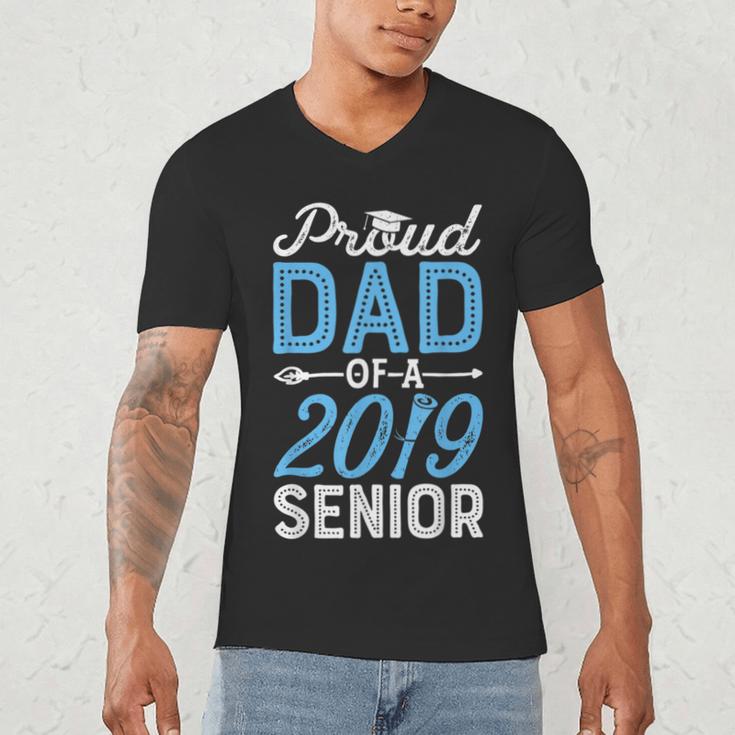 Proud Dad Of A Class 2019 SeniorShirt Graduation Men's V-Neck T-Shirt Proud Dad Of A Class 2019 SeniorShirt Graduation Men's V-Neck T-Shirt