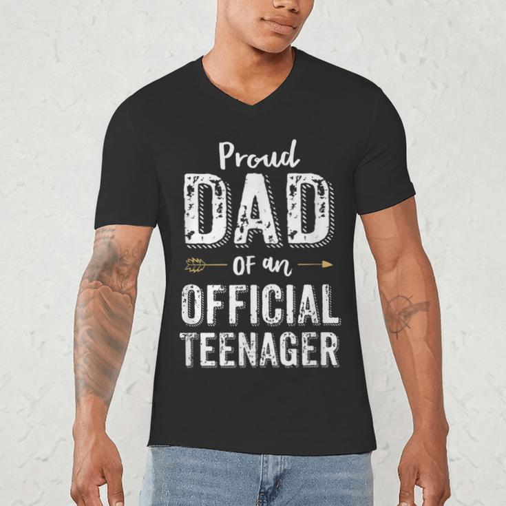Proud Dad Of An Official TeenagerShirt Birthday Outfit Men's V-Neck T-Shirt