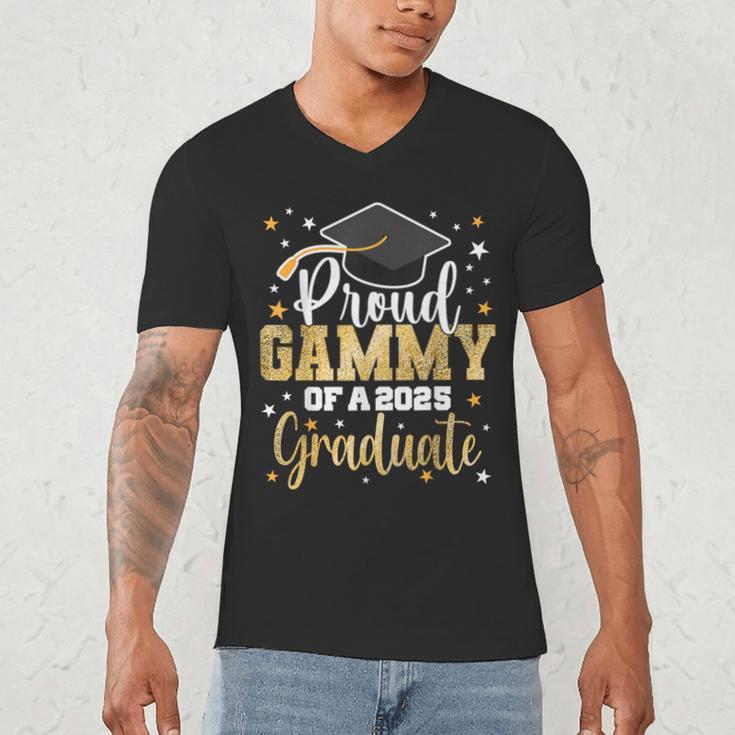 Proud Gammy Of A Class Of 2025 Graduate Senior Graduation Men's V-Neck T-Shirt