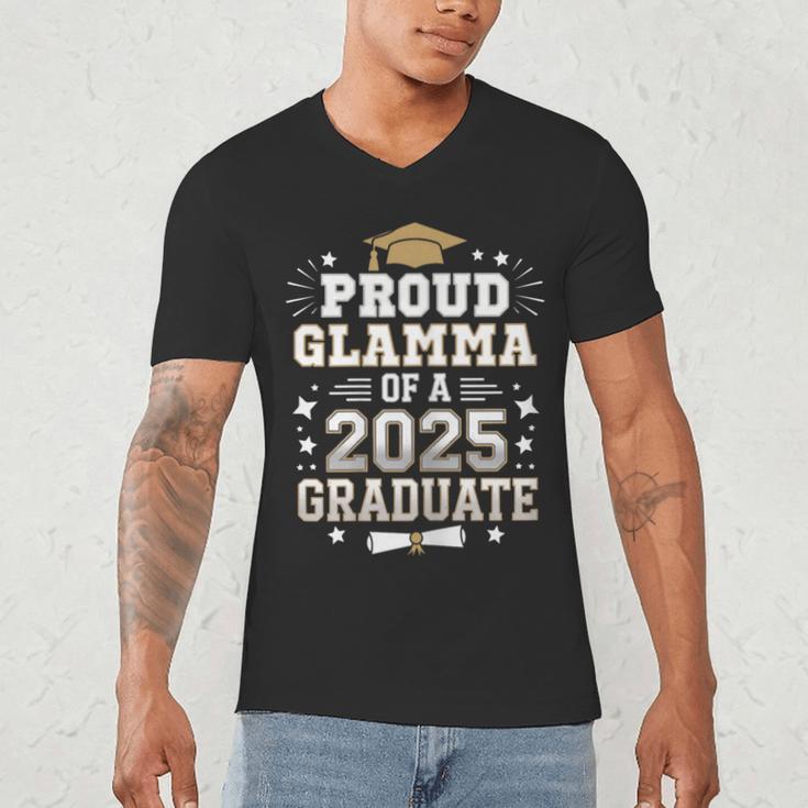 Proud Glamma Of A Class Of 2025 Graduate Senior Graduation Men's V-Neck T-Shirt