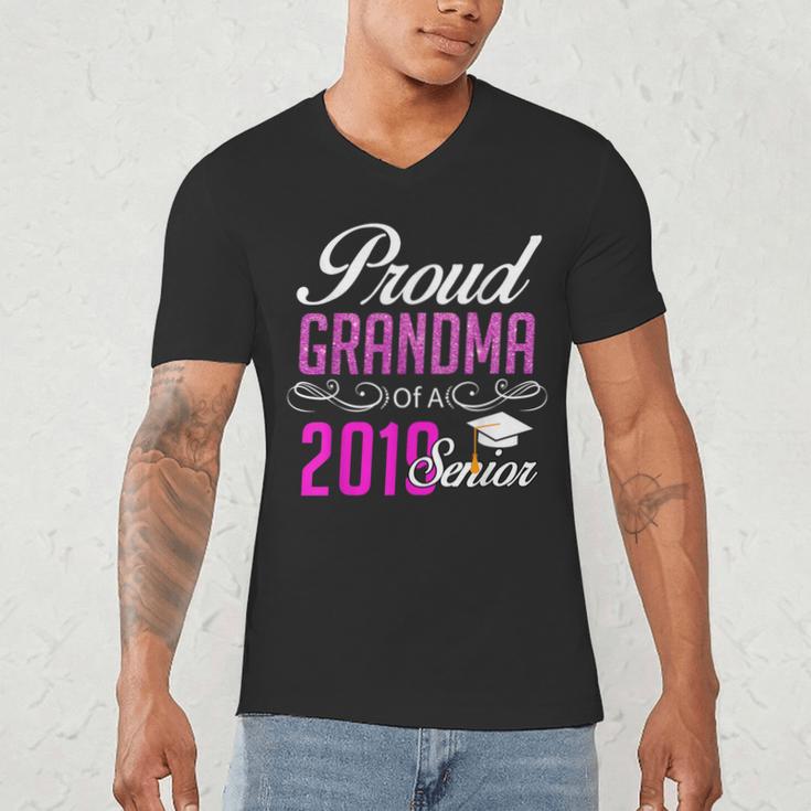 Proud GRANDMA Of A Class 2019 Senior Graduation Men's V-Neck T-Shirt