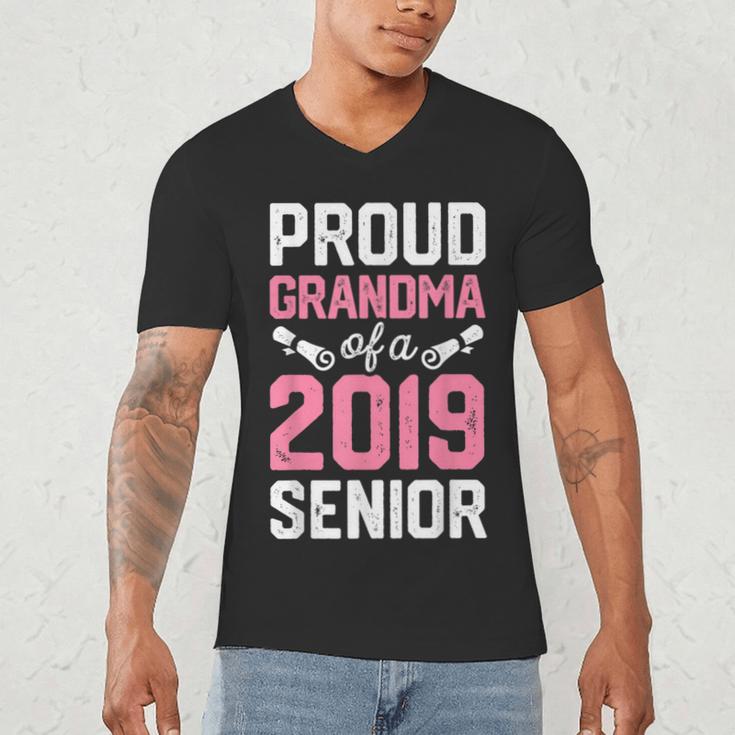 Proud Grandma Of A Class 2019 SeniorShirt Graduation Men's V-Neck T-Shirt