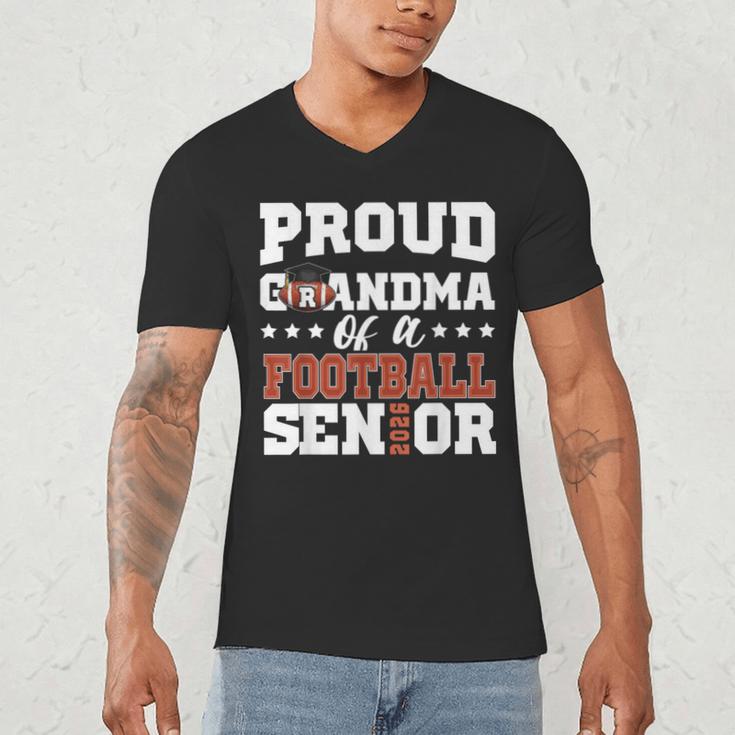 Proud Grandma Of a Football Senior 2026 Graduation Men's V-Neck T-Shirt