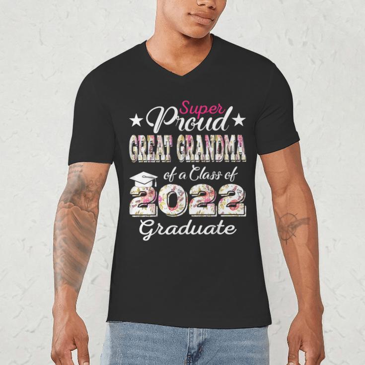 Proud Great Grandma Of 2022 Graduate Class 2022 Graduation Men's V-Neck T-Shirt